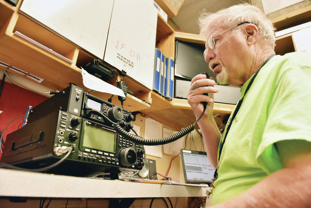 Photo: Practicing for emergency radio communication - Sidney Daily News